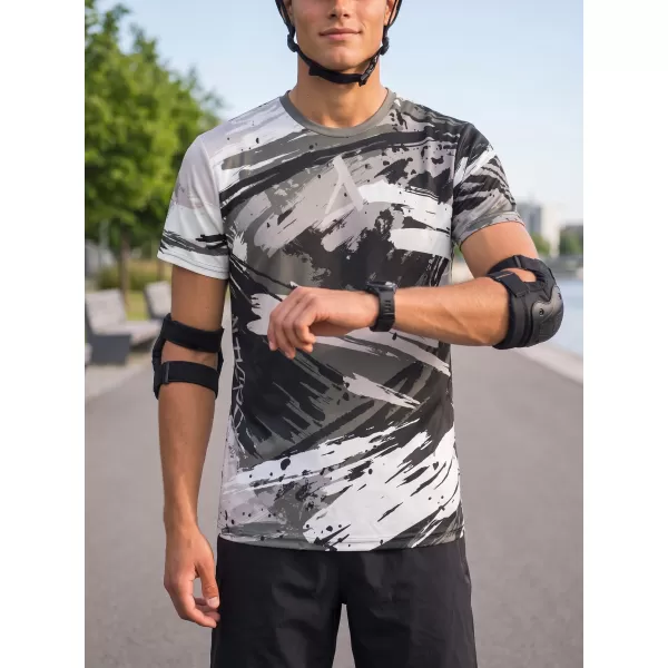  Tricou funcțional premium pentru bărbați ALTISPORT VOJ/ALM014TR01 GRI NEGRU 