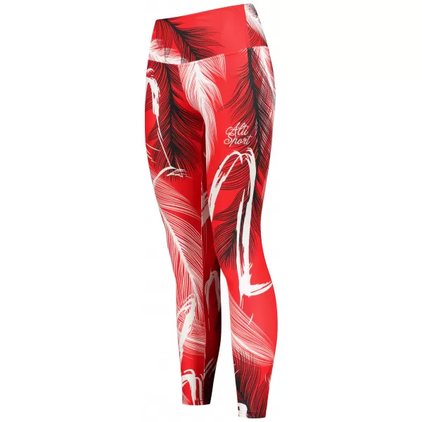  Jambiere lungi premium de damă ALTISPORT VOJ/ALW001LEG01 ROȘU 