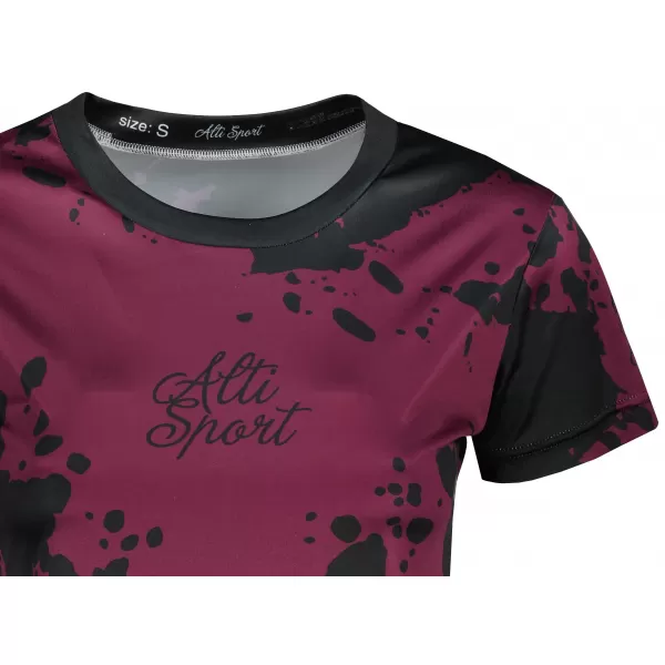  Tricou funcțional premium pentru femei ALTISPORT VOJ/ALW012TR01 VIOLET/NEGRU 