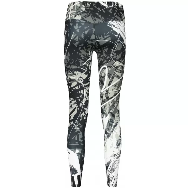  Jambiere lungi premium de damă ALTISPORT VOJ/ALW018LEG01 ALB-NEGRU 