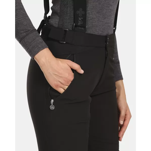  Pantaloni de schi softshell pentru femei KILPI DIONE-W UL0408KI NEGRU 