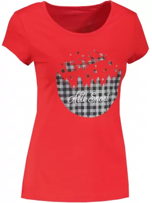 Tricou pentru femei ALTISPORT VANOCE01W122 ROȘU