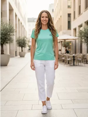 Tricou funcțional premium pentru femei ALTISPORT VOJ/ALW000TR01 TURCOAZ
