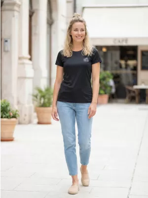 Tricou funcțional premium pentru femei ALTISPORT VOJ/ALW000TR01 NEGRU