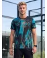 Tricou funcțional premium pentru bărbați ALTISPORT VOJ/ALM010TR01 NEGRU/SMARALD