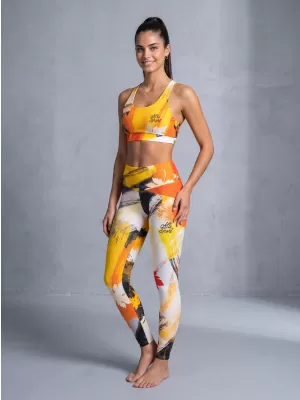 Jambiere lungi premium de damă ALTISPORT VOJ/ALW019LEG01 PORTOCALE