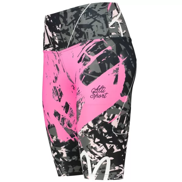  Dámské legíny nad kolena premium ALTISPORT VOJ/ALW018LEG02 ČERNORŮŽOVÁ 