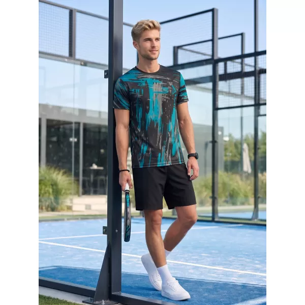  Tricou funcțional premium pentru bărbați ALTISPORT VOJ/ALM010TR01 NEGRU/SMARALD 