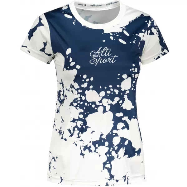  Tricou funcțional premium pentru femei ALTISPORT VOJ/ALW012TR01 ALB/ALBASTRU 