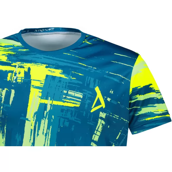  Tricou funcțional premium pentru bărbați ALTISPORT VOJ/ALM010TR01 KEROSEN/GALBEN 