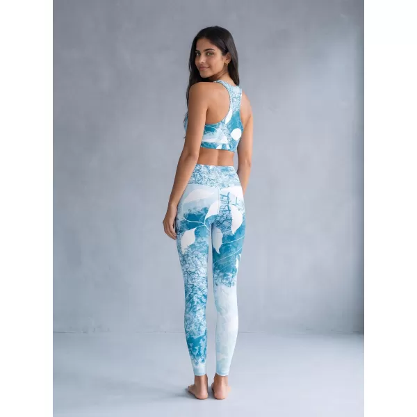  Sutien sport premium pentru femei ALTISPORT VOJ/ALW020POD01 ALBASTRU 