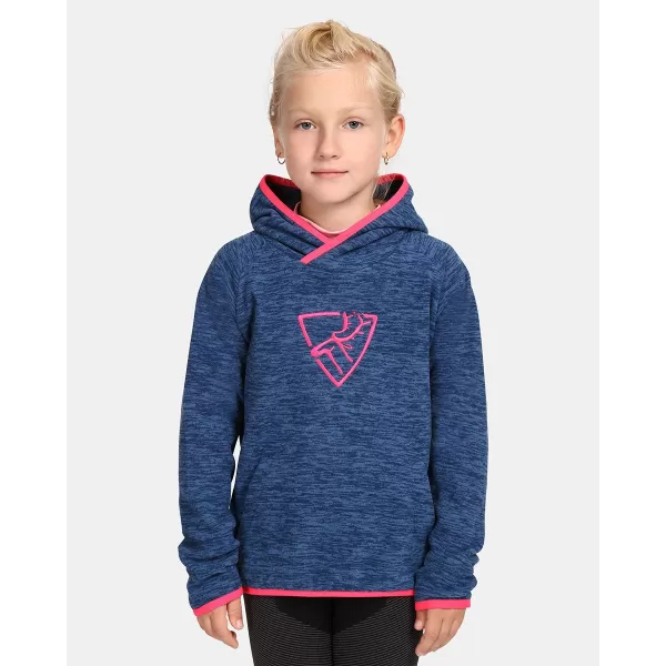  Hanorac fleece pentru fetiță KILPI FLOND-JG UJ0253KI ALBASTRU ÎNCHIS 