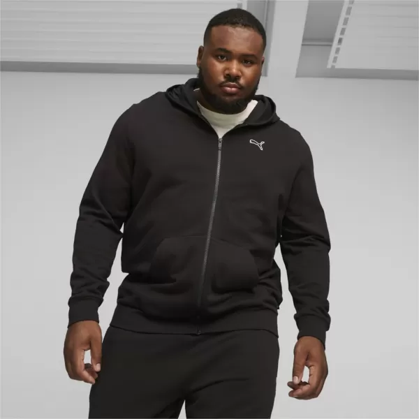  Hanorac pentru bărbați PUMA BETTER ESSENTIALS FZ HOODIE 675979-01 NEGRU 