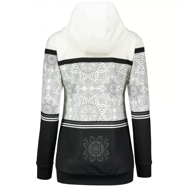  Hanorac premium pentru femei ALTISPORT VOJ/ALW023MI01 ALB-NEGRU 