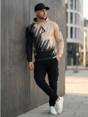 Hanorac funcțional premium pentru bărbați ALTISPORT VOJ/ALM006MI01 NEGRU MARO