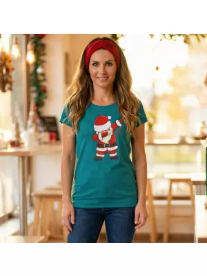 Tricou pentru femei ALTISPORT VANOCE02W120 TURCOAZ ÎNCHIS