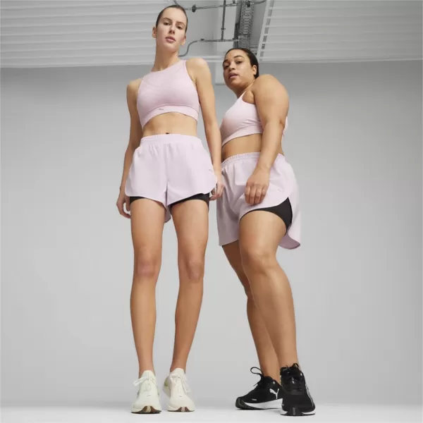  Pantaloni scurți de damă PUMA RUN FAV WOVEN 2IN1 SHORT W 523181-60 NEGRU 