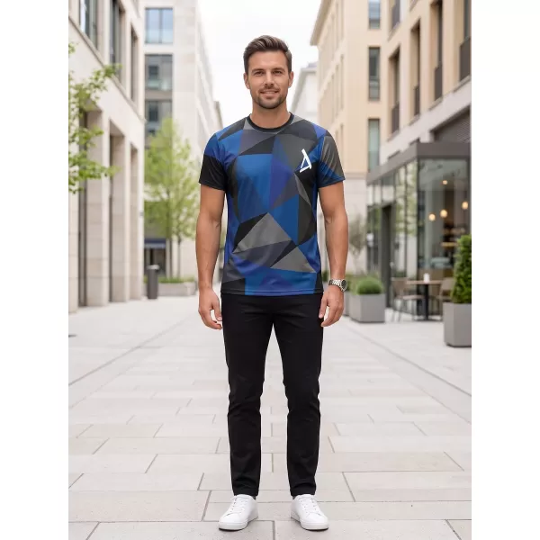  Tricou funcțional premium plus pentru bărbați ALTISPORT VOJ/ALM007TR02 ALBASTRU INCHIS 