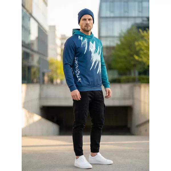  Hanorac funcțional premium pentru bărbați ALTISPORT VOJ/ALM006MI01 KEROSEN/ALBASTRU 