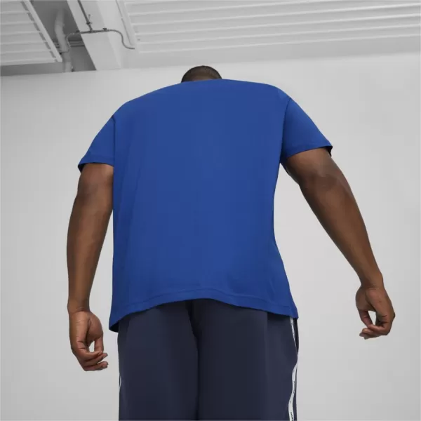  Tricou pentru bărbați PUMA ESS LOGO TEE 586667-59 ALBASTRU 
