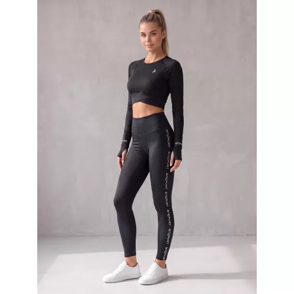  Jambiere lungi premium de damă ALTISPORT VOJ/ALW021LEG01 NEGRU 