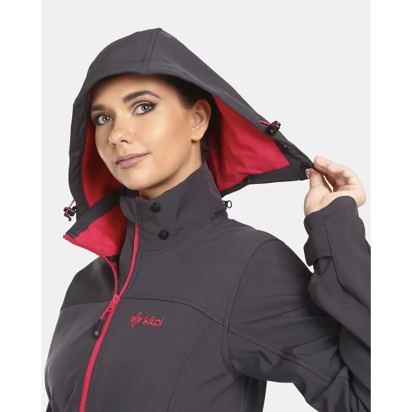  Jachetă softshell pentru femei KILPI RAVIA-W UL0124KI GRI ÎNCHIS 