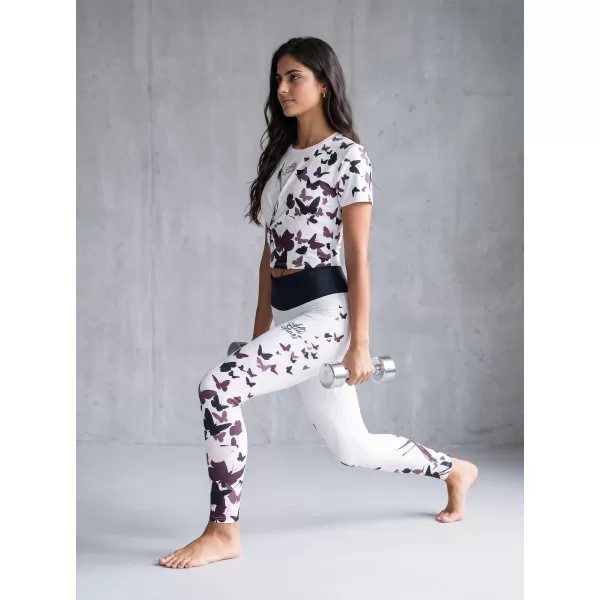 Jambiere lungi premium de damă ALTISPORT VOJ/ALW022LEG01 ALB 