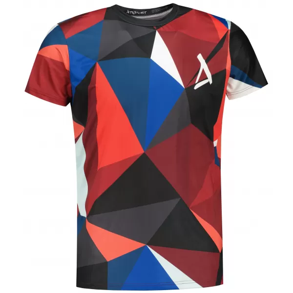  Tricou funcțional premium plus pentru bărbați ALTISPORT VOJ/ALM007TR02 BLEUMARIN/ROSU 