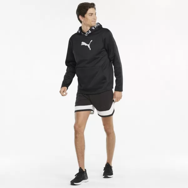  Hanorac pentru bărbați PUMA TRAIN PWR FLEECE HOODIE 520893-01 NEGRU 