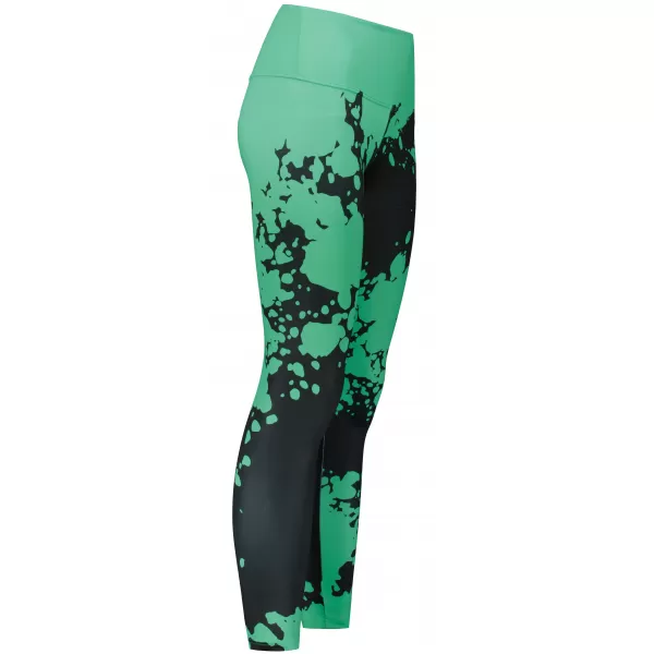  Jambiere lungi premium de damă ALTISPORT VOJ/ALW012LEG01 NEGRU/TURCOAZ 