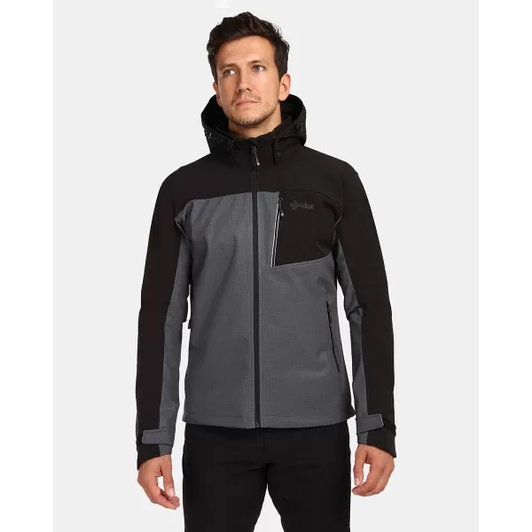  Jachetă softshell pentru bărbați KILPI RAVIO-M UM0126KI GRI ÎNCHIS 