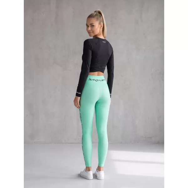  Jambiere lungi premium de damă ALTISPORT VOJ/ALW021LEG01 TURCOAZ 