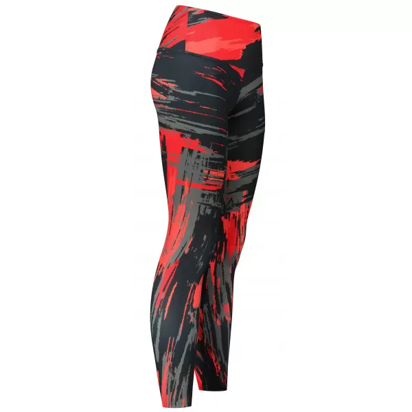  Jambiere lungi premium de damă ALTISPORT VOJ/ALW010LEG01 NEGRU ȘI ROȘU 