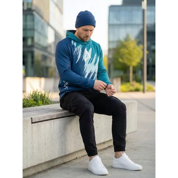  Hanorac funcțional premium pentru bărbați ALTISPORT VOJ/ALM006MI01 KEROSEN/ALBASTRU 