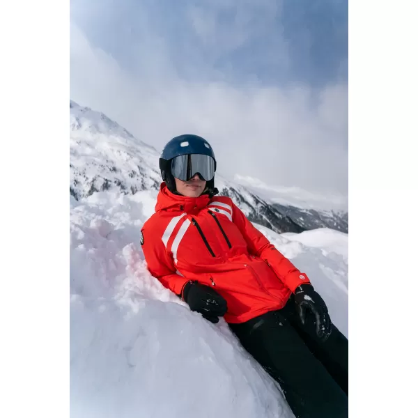  Jachetă de schi pentru femei NORDBLANC CREVASSE NBWJL7932 CERNEALĂ PORTOCALIE 