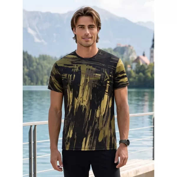  Tricou funcțional premium pentru bărbați ALTISPORT VOJ/ALM010TR01 NEGRU/ARMATĂ 