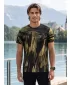 Tricou funcțional premium pentru bărbați ALTISPORT VOJ/ALM010TR01 NEGRU/ARMATĂ