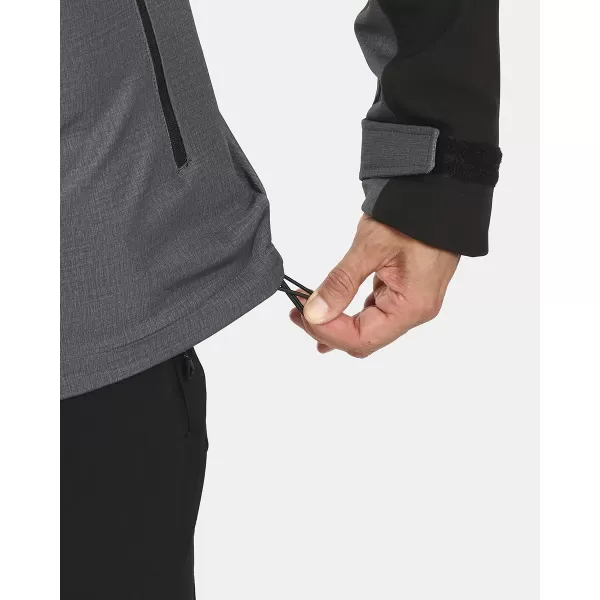  Jachetă softshell pentru bărbați KILPI RAVIO-M UM0126KI GRI ÎNCHIS 