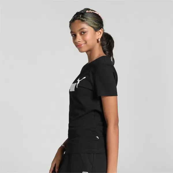  Tricou fetita PUMA ESS LOGO TEE 587029-01 NEGRU 