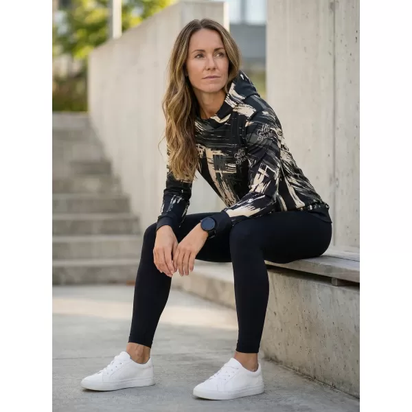  Hanorac funcțional premium pentru femei ALTISPORT VOJ/ALW010MI01 NEGRU MARO 