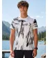 Tricou funcțional premium pentru bărbați ALTISPORT VOJ/ALM010TR01 ALB-NEGRU