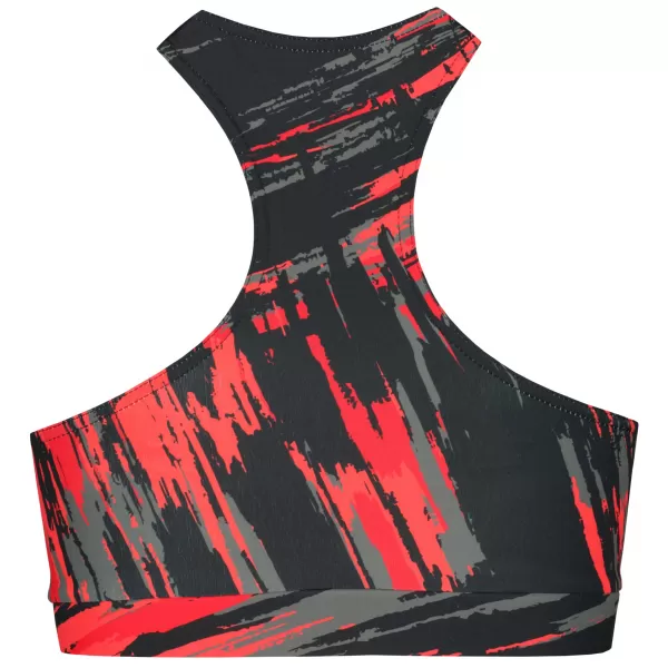  Sutien sport premium pentru femei ALTISPORT VOJ/ALW010POD01 NEGRU ȘI ROȘU 