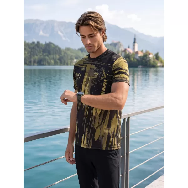  Tricou funcțional premium pentru bărbați ALTISPORT VOJ/ALM010TR01 NEGRU/ARMATĂ 