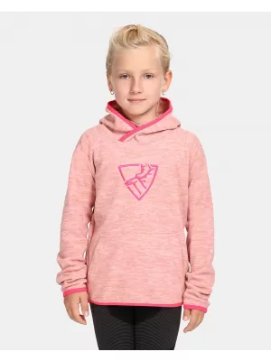 Hanorac fleece pentru fetiță KILPI FLOND-JG UJ0253KI ROZ DESCHIS