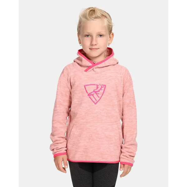  Hanorac fleece pentru fetiță KILPI FLOND-JG UJ0253KI ROZ DESCHIS 