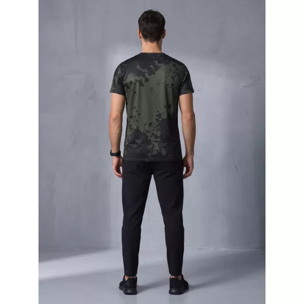  Tricou funcțional premium plus pentru bărbați ALTISPORT VOJ/ALM012TR02 NEGRU/ARMATĂ 