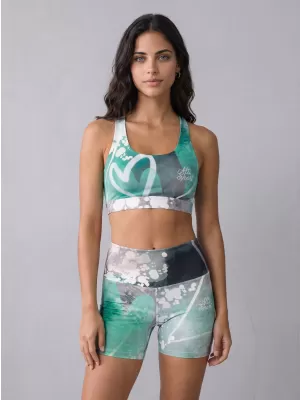 Jambiere scurte premium de damă ALTISPORT VOJ/ALW017LEG03 TURCOAZ