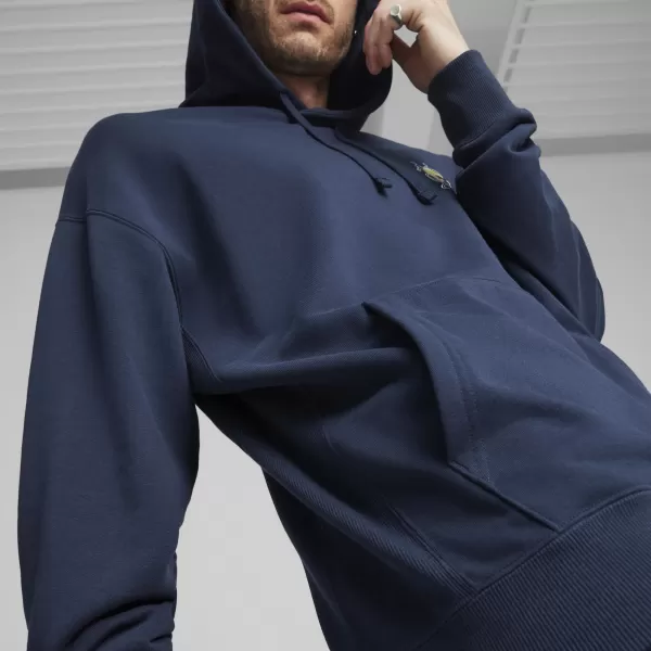  Hanorac pentru bărbați PUMA DOWNTOWN GRAPHIC HOODIE 624361-14 ALBASTRU 
