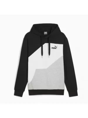 Hanorac pentru bărbați PUMA POWER COLORBLOCK HOODIE 678931-01 NEGRU