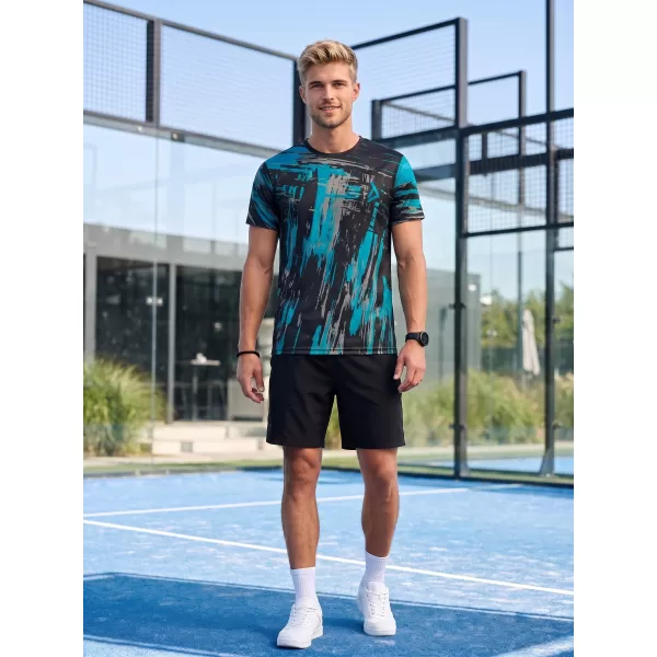  Tricou funcțional premium pentru bărbați ALTISPORT VOJ/ALM010TR01 NEGRU/SMARALD 